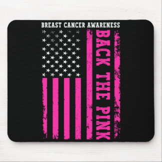 Steun De Roze Amerikaanse Vlag Borstkanker Muismat