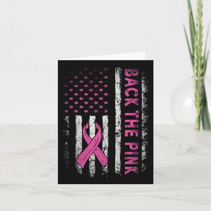 Steun De Roze Borstkanker Awareness Vlag Peuter Kaart