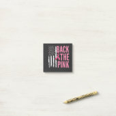 Steun de Roze Borstkanker Bewustzijnsmaand Post-it® Notes (Op bureau)