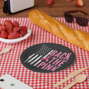 Steun de Roze Borstkankerbewustzijnsmaand  Papieren Bordje