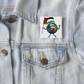 Steun de staat Palestina Vierkante Button 5,1 Cm (In situ)