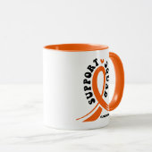 Steun de strijd tegen bloedkanker Leukemie Oranje Mok (Voorkant rechts)