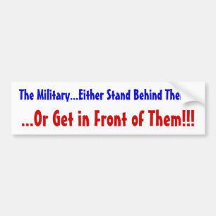 Steun de troepen! bumpersticker