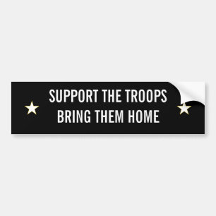 Steun de Troepen Bumpersticker