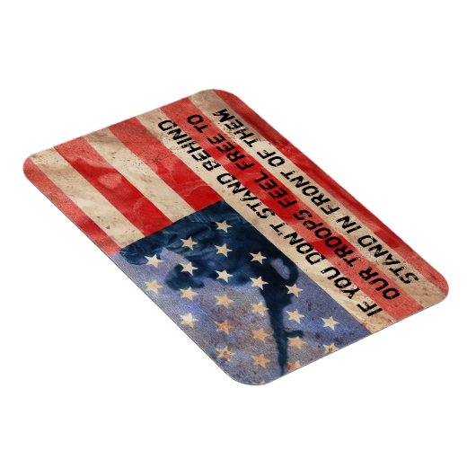 Steun de troepen magneet (Rechterzijde)