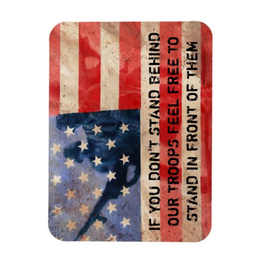 Steun de troepen magneet (Verticaal)