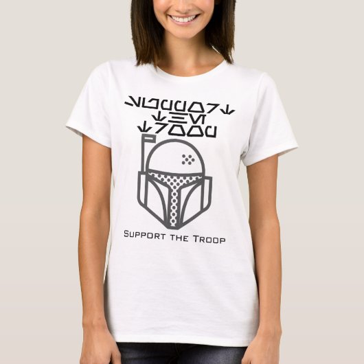 Steun de troop.w t-shirt (Voorkant)