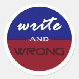 Steun de Writers Sticker