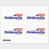 Steun Dementie Biden 2024 Rechthoekige Sticker (Vel)