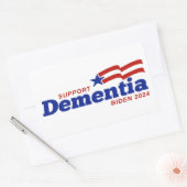 Steun Dementie Biden 2024 Rechthoekige Sticker (Envelop)