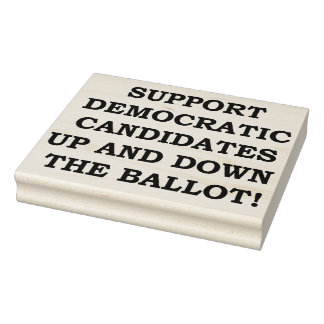 STEUN DEMOCRATISCHE KANDIDATEN... RUBBERSTEMPEL