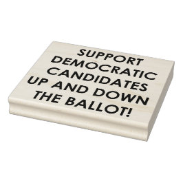STEUN DEMOCRATISCHE KANDIDATEN... RUBBERSTEMPEL