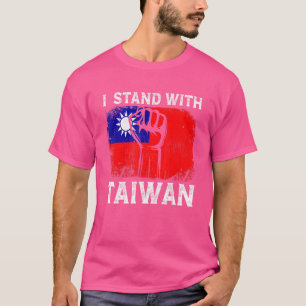 Steun die ik sta bij Taiwan Free Taiwanese Taiwane T-shirt