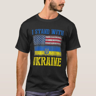 Steun die ik sta voor de Oekraïense Amerikaanse FL T-shirt