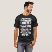 Steun Donald Trump I Love Freedom I Drink Beer T-shirt (Voorkant volledig)