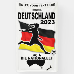 Steun Duitsland Vrouwenvoetbal 2023 Spandoek