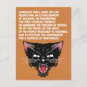 Steun en verdediging van de Grondwet Briefkaart (Voorkant)