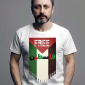 Steun en Vrije Palestijnse Vlag T-shirt