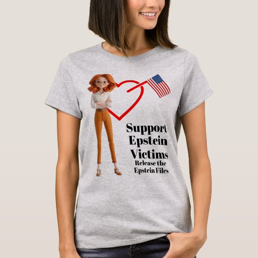 Steun Epstein Slachtoffers T-shirt (Voorkant)