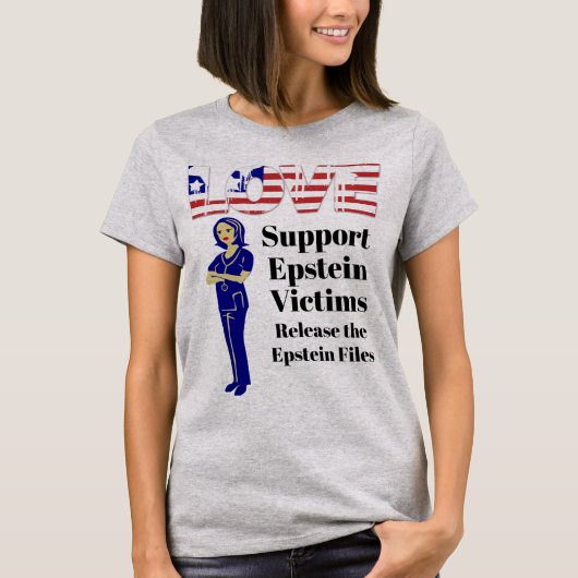 Steun Epstein Slachtoffers T-shirt (Voorkant)