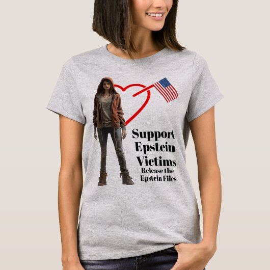 Steun Epstein Slachtoffers T-shirt (Voorkant)