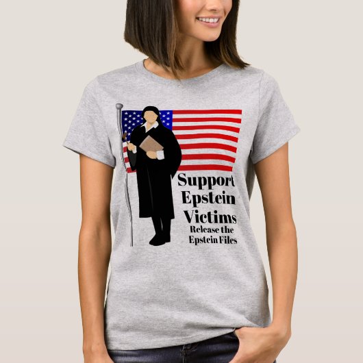 Steun Epstein Slachtoffers T-shirt (Voorkant)