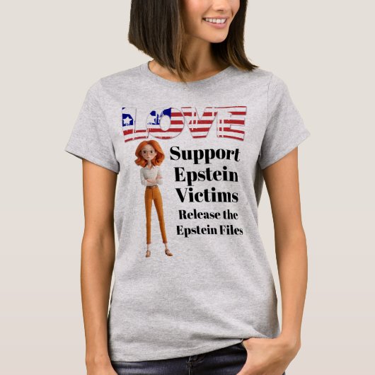 Steun Epstein Slachtoffers T-shirt (Voorkant)