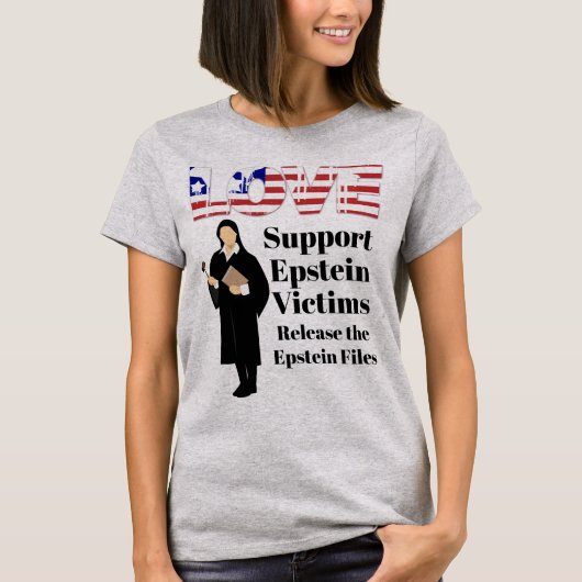 Steun Epstein Slachtoffers T-shirt (Voorkant)