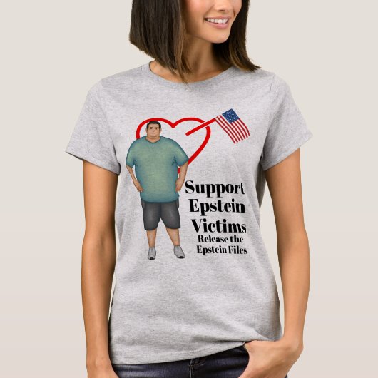 Steun Epstein Slachtoffers T-shirt (Voorkant)
