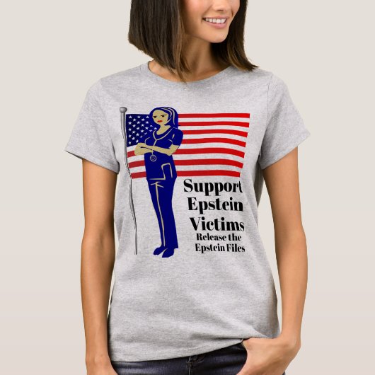 Steun Epstein Slachtoffers T-shirt (Voorkant)