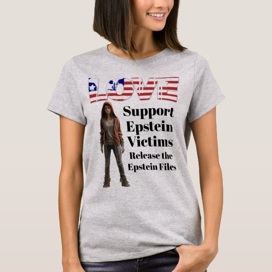 Steun Epstein Slachtoffers T-shirt (Voorkant)