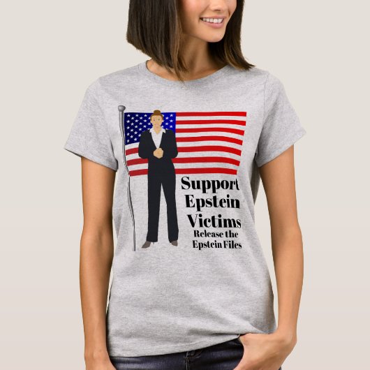 Steun Epstein Slachtoffers T-shirt (Voorkant)