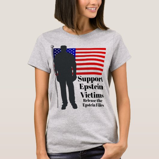 Steun Epstein Slachtoffers T-shirt (Voorkant)