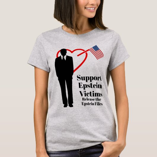 Steun Epstein Slachtoffers T-shirt (Voorkant)