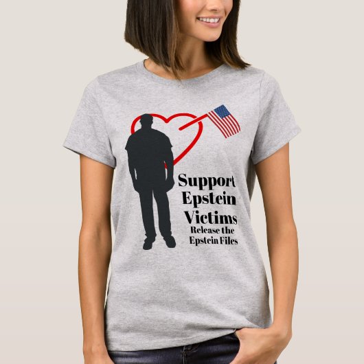 Steun Epstein Slachtoffers T-shirt (Voorkant)