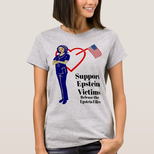 Steun Epstein Slachtoffers T-shirt (Voorkant)
