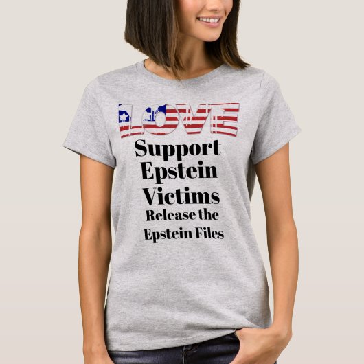 Steun Epstein Slachtoffers T-shirt (Voorkant)