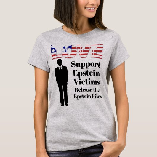 Steun Epstein Slachtoffers T-shirt (Voorkant)
