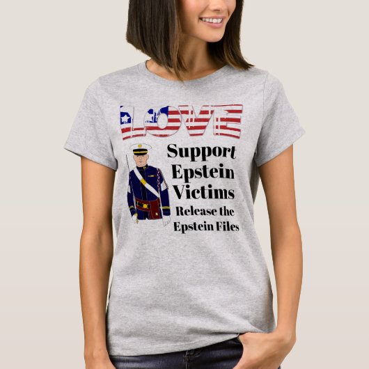 Steun Epstein Slachtoffers T-shirt (Voorkant)