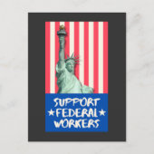 Steun federale werknemers briefkaart (Voorkant)