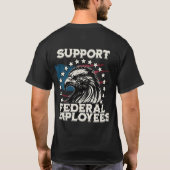 Steun federale werknemers - Terug T-shirt (Achterkant)