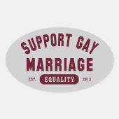 Steun Gay Marriage Equality Sticker (Voorkant)