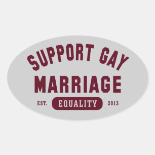 Steun Gay Marriage Equality Sticker
