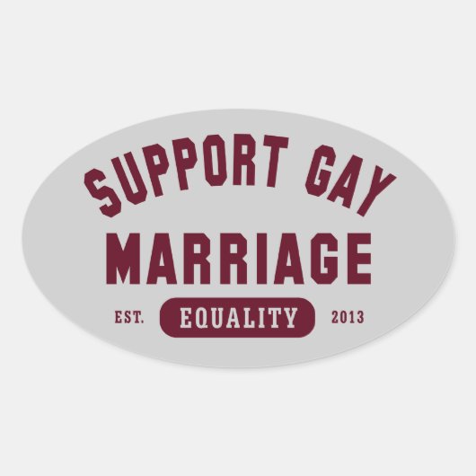 Steun Gay Marriage Equality Sticker (Voorkant)