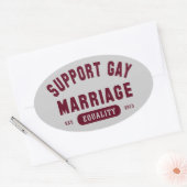 Steun Gay Marriage Equality Sticker (Envelop)