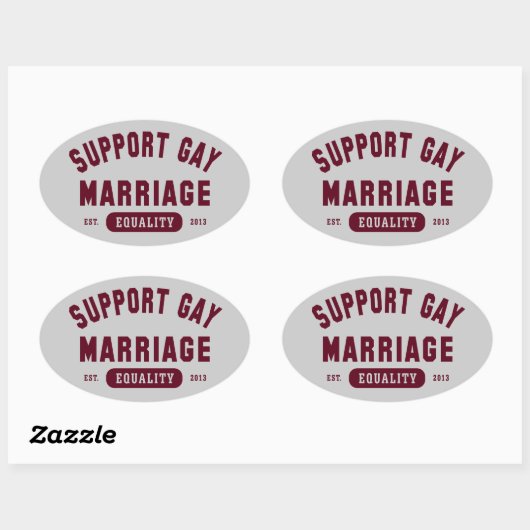 Steun Gay Marriage Equality Sticker (Vel)