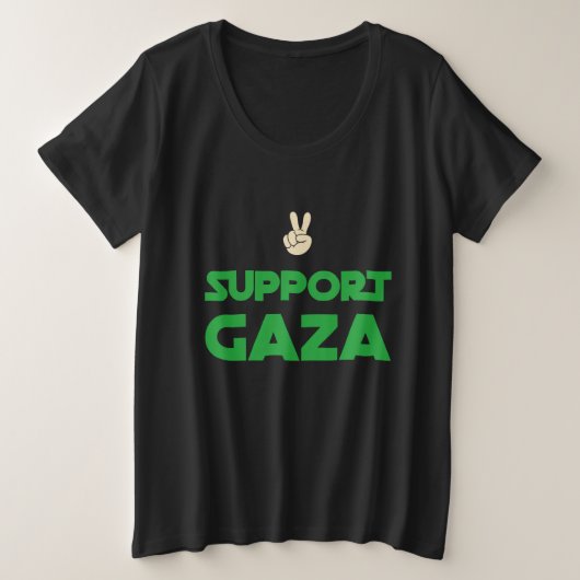 Steun Gaza Genocide T-shirt (Design voorkant)