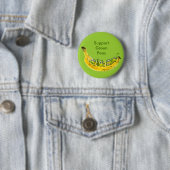 Steun groene erwten dieren aap Button pop (In situ)