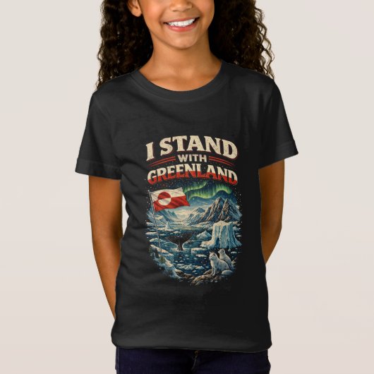 Steun Groenland T-shirt (Voorkant)