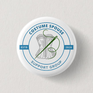 Steun Groep voor Echtgenoten van Costumiers Ronde Button 3,2 Cm